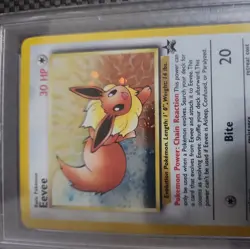 2000 Pokemon Black Star Eevee Holo Promo Pokemon League #11 PSA 8 NM-MT - Image 3