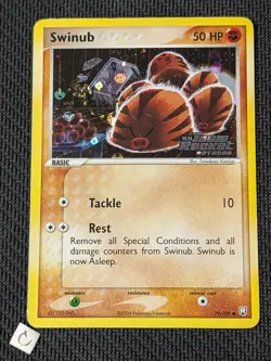 Swinub 79/109 - ex Team Rocket Returns Stamped Reverse Holo Pokemon TCG MP - Image 1