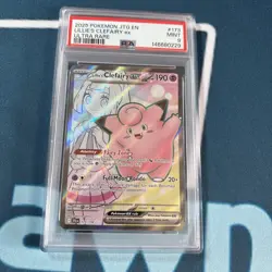 2025 POKEMON JTG EN-JOURNEY TOGETHER ULTRA RARE #173 LILLIE'S CLEFAIRY EX PSA 9 - Image 1