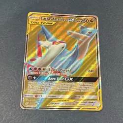 Pokemon Latias & Latios GX Full Art TAG TEAM Ultra Rare Holo 169/181 Team Up - Image 1