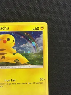 Pokemon TCG Pikachu SWIRL 28/73 Shining Legends Costco Exclusive Cosmos Holo NM - Image 2