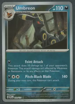 2025 Pokemon Prismatic Evolutions Umbreon Master Ball Pattern 059/131 English NM - Image 1