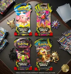 Pokemon TCG: Perfect Order Sleeved Booster Packs Art Set of 4 - Image 1
