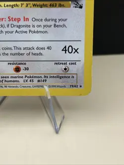 Pokemon Dragonite Fossil 1st Edition Non-Holo 19/62 RARE - Image 4