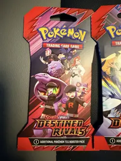 Destined Rivals Sleeved Booster Packs FULL PACK ART SET Pokemon TCG SEALED 4x - Image 3
