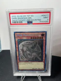 Dark Magician Girl EN177 1st Edition Yugioh PSA 9 - Image 1