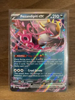 Pokemon Fezandipity EX 038/064 NM Double Rare Shrouded Fable - Image 1