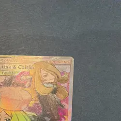 Pokemon Cynthia & Caitlin Full Art TAG TEAM Ultra Rare Trainer 228/236 - Image 5