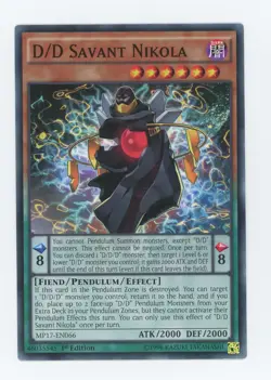 Yugioh D/D Savant Nikola MP17-EN066 Common 1st Edition mint - Image 1