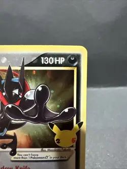 Greninja SWSH144 25th Anniversary Black Star Promo Holo Card Gold Star - Image 3