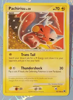 Pachirisu 43/100 Majestic Dawn Pokemon Card NM+ - Image 1