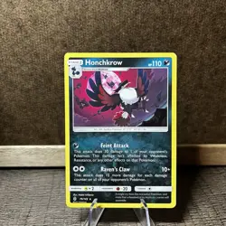 Pokemon TCG Honchkrow S&M Guardians Rising 79/145 Regular Rare Card - Image 1