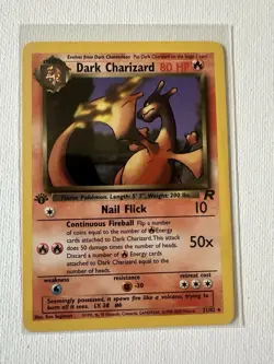 Dark Charizard – Team Rocket 21/82 (Non-Holo) – Vintage Pokemon Card – Near Mint - Image 1
