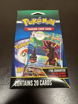 POKEMON TCG 25 Card Walmart Pack - Sealed - Moonbreon VMax Alt Chase Umbreon New - Image 1