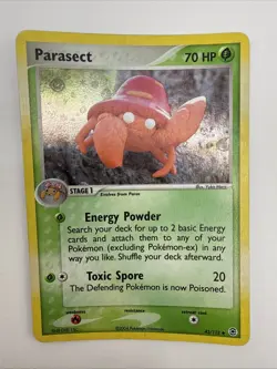 Parasect 43/112 EX FireRed & LeafGreen Reverse Holo Uncommon Pokemon Card - Image 3