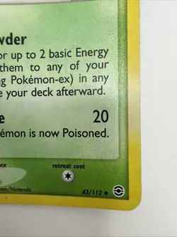Parasect 43/112 EX FireRed & LeafGreen Reverse Holo Uncommon Pokemon Card - Image 5