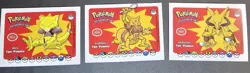 ABRA X KADRABRA X ALAKAZAM LOT - WHOS THAT POKEMON RARE VINTAGE 1997 HOLO CARD - Image 1