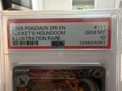 Pokemon TCG Team Rockets Houndoom Illustration Rare Card 191/182 Destined Rivals - Image 3