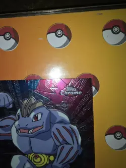 Topps Chrome Series 1 Pokemon Machoke Base Chrome Card #67 - Image 2