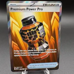 Pokemon TCG Premium PowerPro 174/132 Ultra Rare Full Art Holo Me01 Trainer Card - Image 1