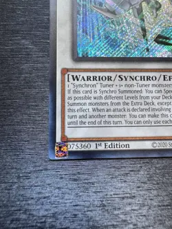 YuGiOh! Junk Speeder RA01 - Error Misprint Triple Anubis Stamp 1st Edition NM - Image 3