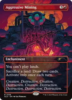 Aggressive Mining (Secret Lair) PROMO NM Red Rare MAGIC GATHERING CARD ABUGames - Image 1