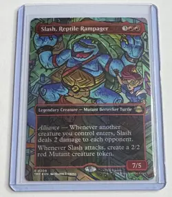 Slash, Reptile Rampager #208 Teenage Mutant Ninja Turtles Foil Borderless NM/M - Image 1