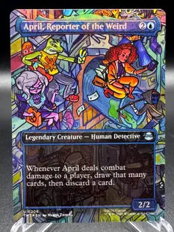 April, Reporter of the Weird (Borderless) Teenage Mutant Ninja Turtles Foil - Image 1