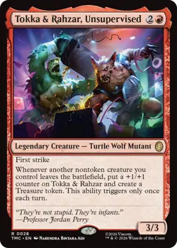 Tokka & Rahzar, Unsupervised Light Play, English Magic the Gathering MTG Teenage - Image 1