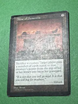 **Altar of Dementia** ~Tempest~ MTG: Magic, Heavy Play / Damaged (HP / DMG) - Image 2