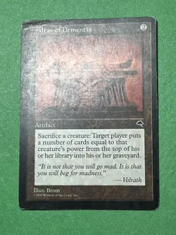 **Altar of Dementia** ~Tempest~ MTG: Magic, Heavy Play / Damaged (HP / DMG) - Image 3
