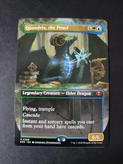 Quandrix, the Proof (Borderless) Mythic MTG Secrets of Strixhaven - Image 1