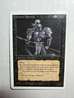 MTG Unlimited Hypnotic Specter Light Play 1993 - Image 1
