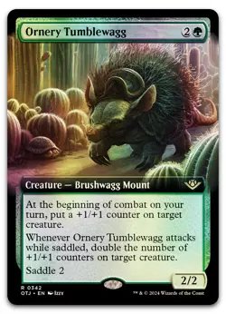 Ornery Tumblewagg (Extended Art) #342 (Foil) (NM) Thunder Junction OTJ Magic MTG - Image 1