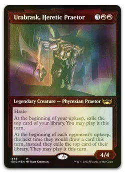 Urabrask, Heretic Praetor (Showcase) (Foil Etched) #446 NM Streets New Capenna - Image 1