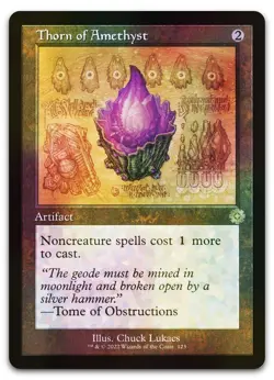 Thorn of Amethyst (Schematic) #123 (Foil) (NM) Brothers' War BRR Magic MTG - Image 1