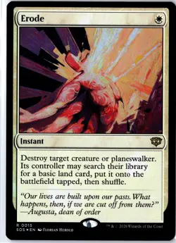 Erode 15 Rare Secrets of Strixhaven Magic: The Gathering Foil Near Mint - Image 1