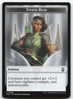 Forest Dryad // Vivien Reid Emblem Double-sided Token 19-28 M3C MTG Magic NM - Image 2
