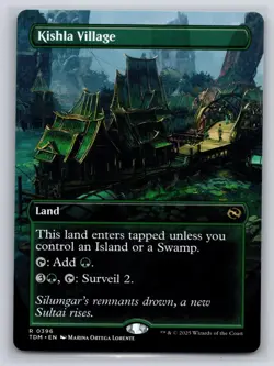 Kishla Village (Borderless) 396 Rare Tarkir: Dragonstorm Magic: The Gathering NM - Image 1