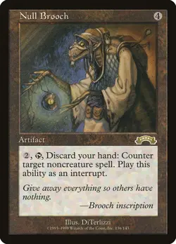Exodus Null Brooch MTG Magic the Gathering NM - Image 1