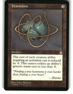 Magic the Gathering - Stronghold Heartstone Uncommon 1998 - Image 1