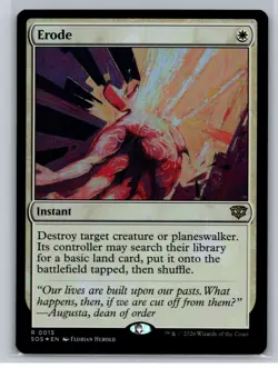 MTG - Secrets of Strixhaven #15 Erode FOIL Rare - Image 1