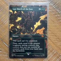 Magic: The Gathering Last March of the Ents 418 Borderless Mythic Sorcery LTR - Image 1