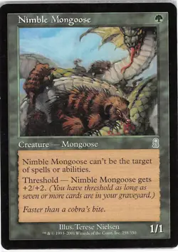 Nimble Mongoose *Uncommon* Magic MtG x1 Odyssey SP - Image 1