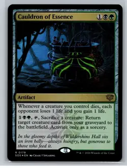 MTG - Secrets of Strixhaven #179 Cauldron of Essence FOIL Rare - Image 1