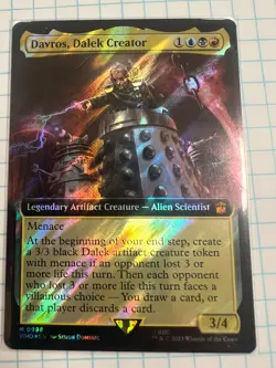 Davros, Dalek Creator - Extended Art - Surge Foil) Doctor Who Magic, MTG, (0998) - Image 1