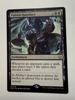 Painful Quandary #179 (NM) Foundations FDN Magic MTG - Image 1