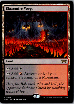 Blazemire Verge R Duskmourn: House of Horror 256 Near Mint - Image 1