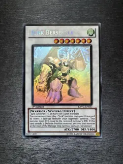 YuGiOh! Junk Berserker EXVC-EN037 Ghost Rare 1st Edition Lightly Played - Image 1