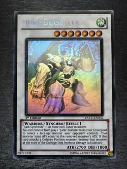 YuGiOh! Junk Berserker EXVC-EN037 Ghost Rare 1st Edition Lightly Played - Image 2